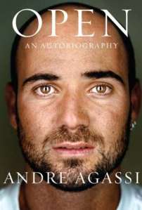 La copertina dell'autobiografia di Agassi
